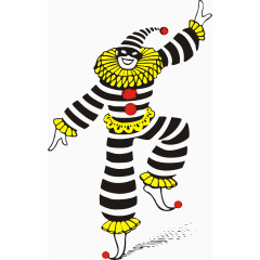 穿斑马服的小丑