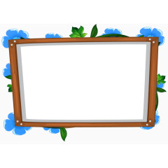 花朵木质留言板