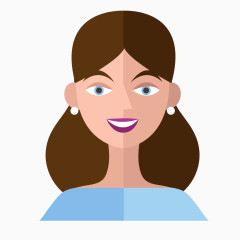 时尚扁平化人物头像