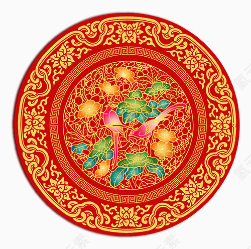 中国风花纹
