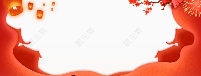 淘宝海报背景边框