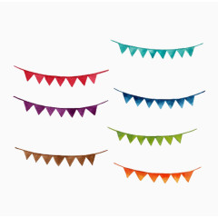 单色纯色装饰彩带素材