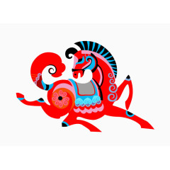 卡通艺术小马素材