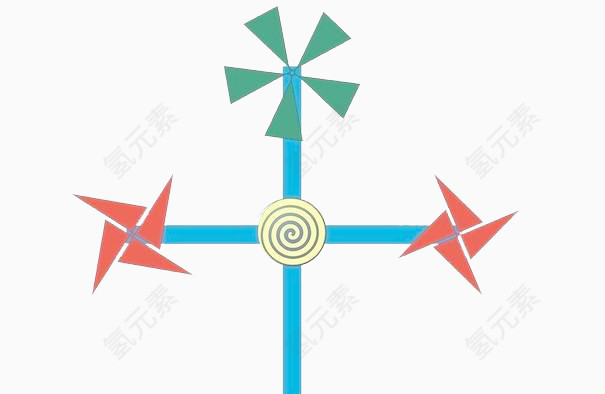 创意卡通风车
