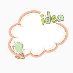 可爱卡通手绘对话框