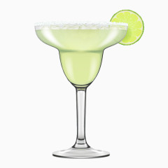鸡尾酒杯柠檬片