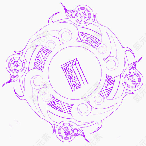 紫色简约图形不规则图形