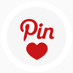 圆PinterestPinterest的社会标签的图标