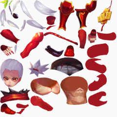 手绘素材游戏标志矢量图