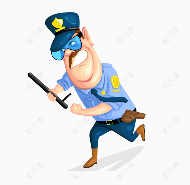 奔跑的警察