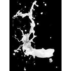 动感牛奶液体奶花 滤色模式 