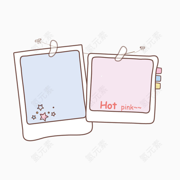 卡通便利贴可爱促销展示设计