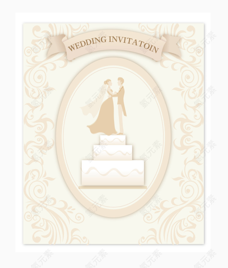 浪漫结婚请柬封面