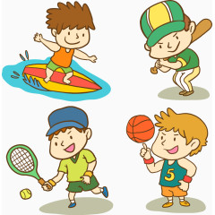 打球的卡通人物