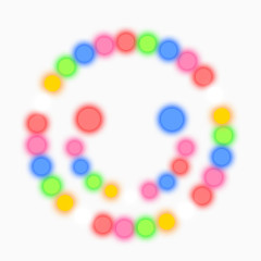 精美五彩圆形笑脸烟花