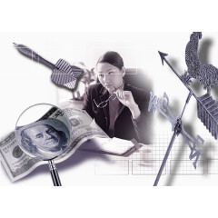 剑簇金钱女人思考