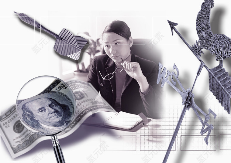 剑簇金钱女人思考