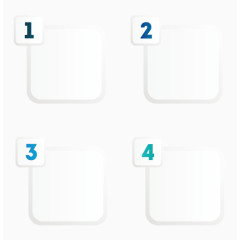 1234数字标签边框