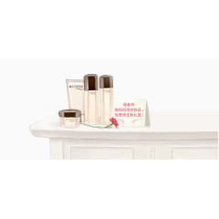 手绘化妆品梳妆台