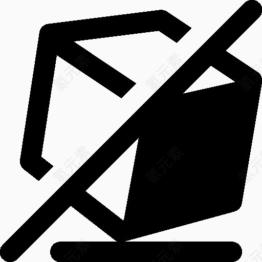 电子商务不倾斜图标