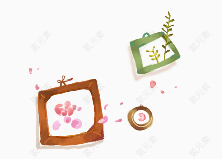 清新彩绘相框