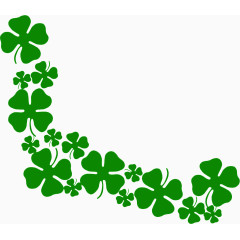 绿色扁平化四叶草