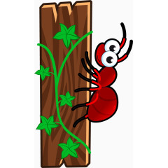 卡通木板动物字母I 