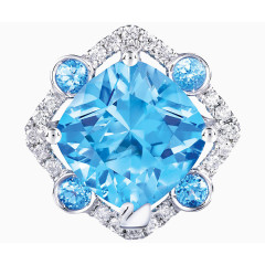 施华洛世奇首饰天蓝耳环