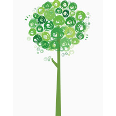 手绘卡通许愿树元素