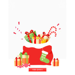 礼物袋里的圣诞节图片素材