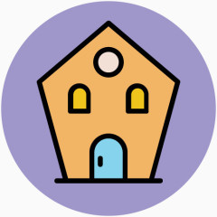 手绘建筑卡通施工图片