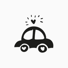 爱情小车图标