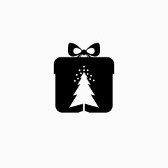 圣诞节礼物盒图标