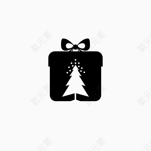 圣诞节礼物盒图标