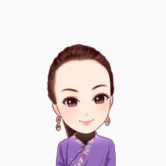 手绘卡通人物头像美少女