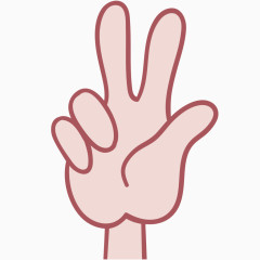 卡通手势设计矢量素材