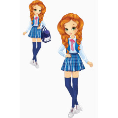 时尚休闲服装模特