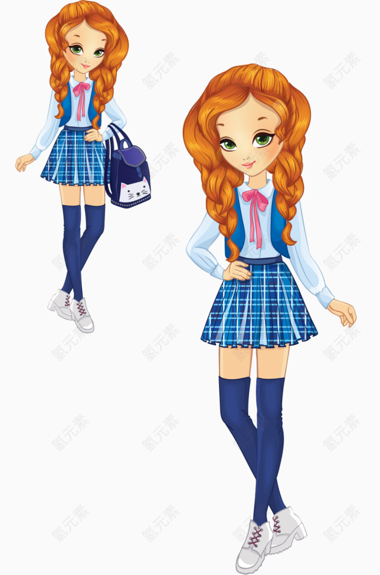 时尚休闲服装模特