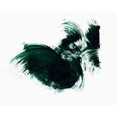 绿色不规则水墨笔刷