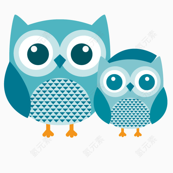 猫头鹰矢量免抠素材