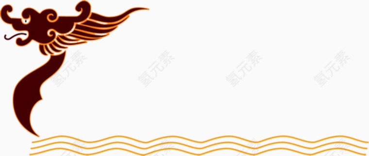 龙舟水波