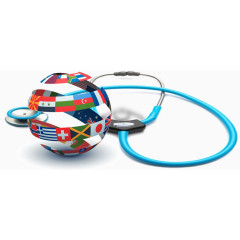 全球国家国旗医疗听诊器