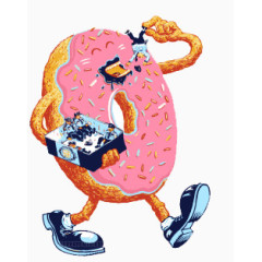 欧美剪影日常生活 天天圈卡通小人