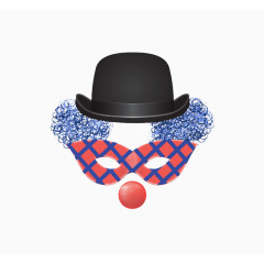 卡通礼帽面具装饰