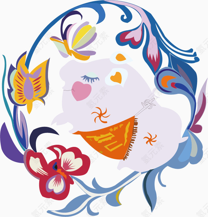 卡通十二生肖素材