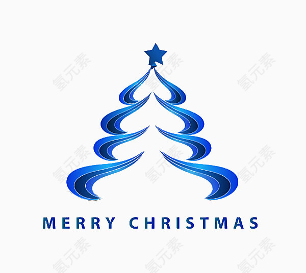创意圣诞树矢量素材