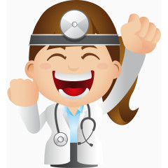 卡通医生女表情png