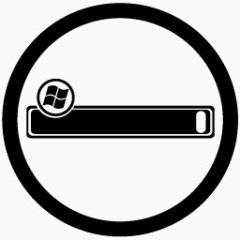 硬盘系统地铁车站的黑色图标