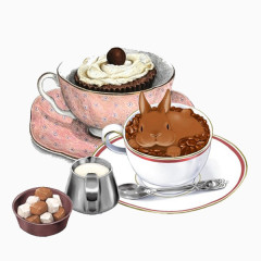 卡通手绘冰淇淋蛋糕甜品