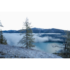 喀纳斯高清雪景